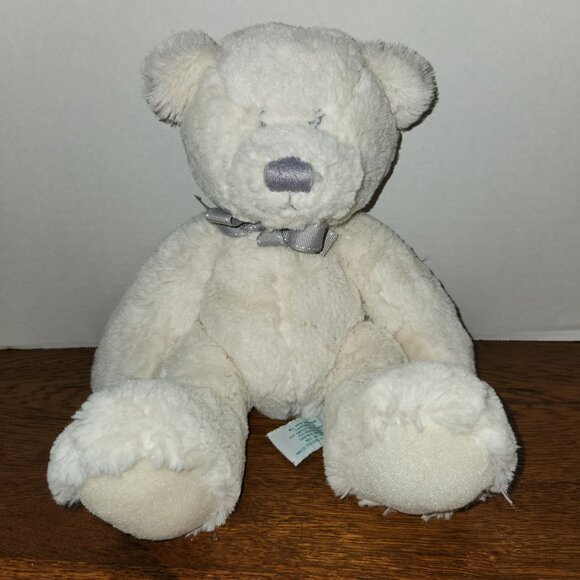 White Teddy Bear Lullaby by Russ Baby Excellent Condition 12" H - Picture 2 of 7